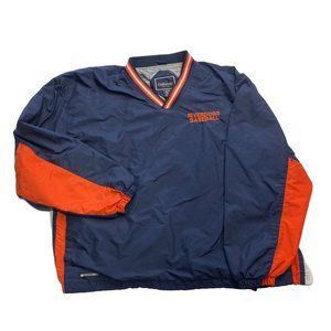 Riverdogs Baseball Warmup Jacket Mens XL Blue Orange Charleston Riverdogs